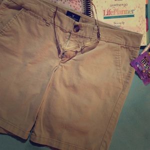 American Eagle Khaki Bermuda Shorts Size 12